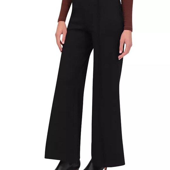 Bagatelle Ponte Wide Leg Black Pants Pintuck Pull-On Trousers NWT Size M - Picture 3 of 4